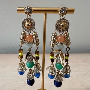 NWT Miriam Haskell for Inc Spectacular Earrings!